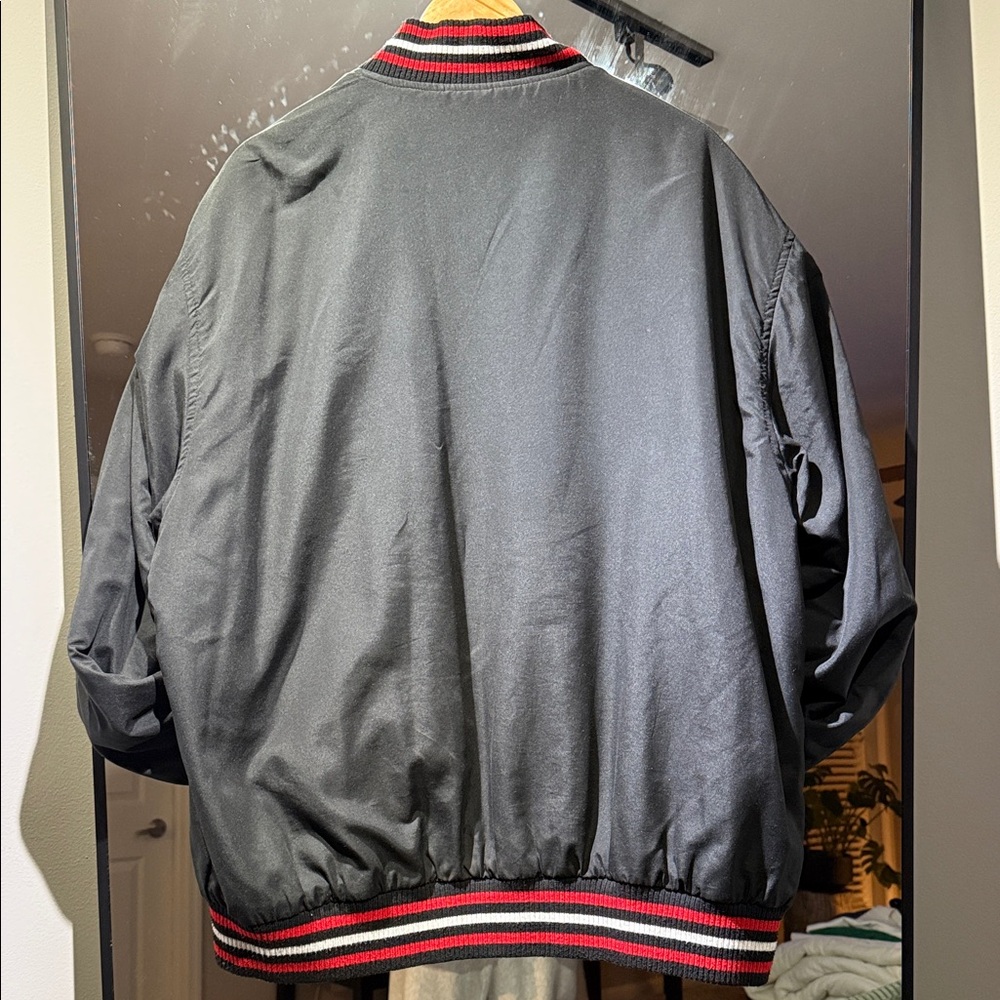 Vintage Jeff Hamilton Black LA Clippers NBA Logo Men's Jacket Varsity Jacket - Picture 12 of 14